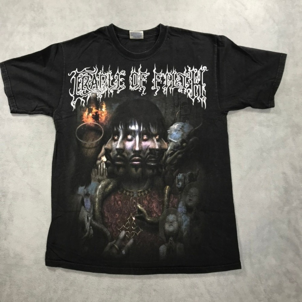 Cradle of Filth Godspeed on the Devils Thunder Band T Shirt Black Men's M Metal